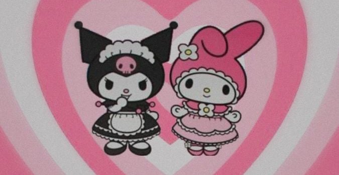 675x1200 Hello Kitty And Kuromi Wallpapers