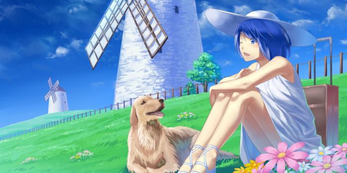 1920x1080 Summer Anime Dogs Wallpapers