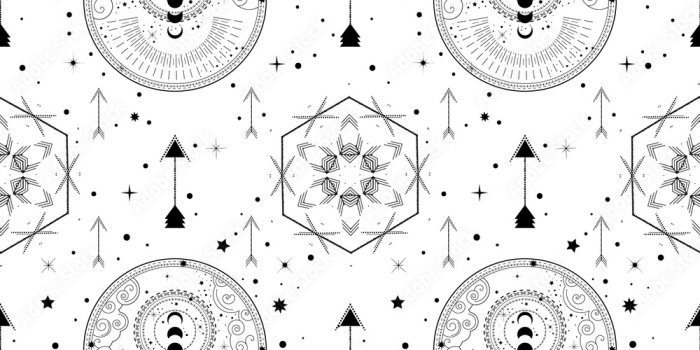 1000x1000 Sacred geometry seamless pattern