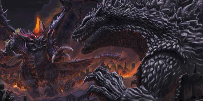1920x1328 Cool Godzilla Kaiju Battle Wallpaper