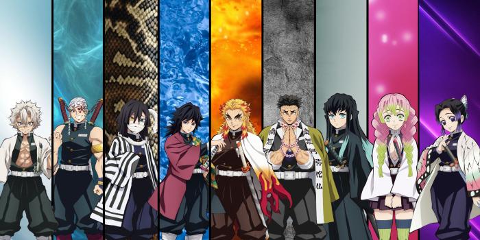 2633x1542 9 Hashiras - Demon Slayer Wallpaper