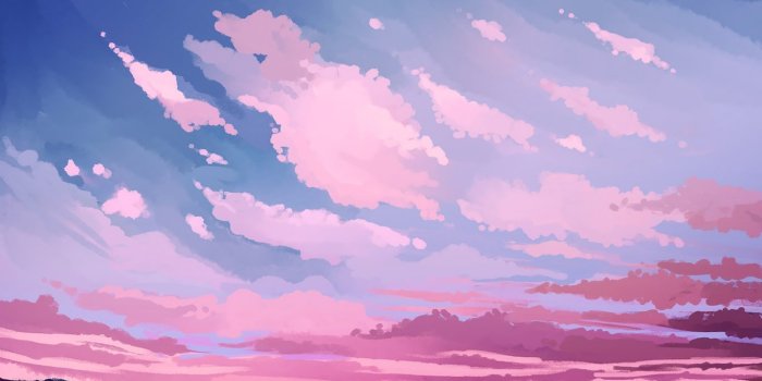 1366x768 Anime Clouds Wallpaper 1366x768 64314