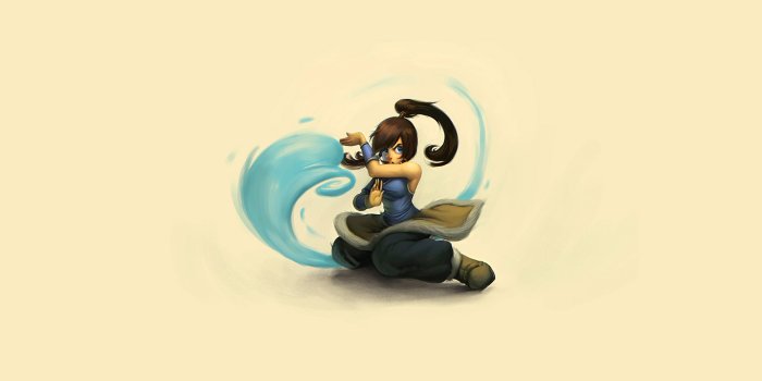 1366x768 aj99-cute-young-avatar-korra-drawing-art