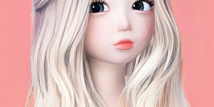 736x1578 illustration, Aesthetic girl
