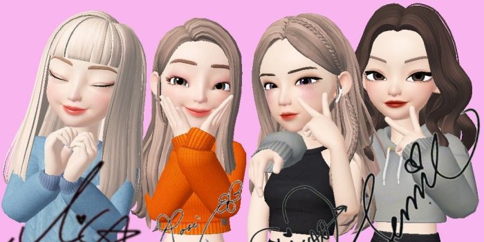 1024x768 Blackpink Zepeto Wallpapers - Wallpaper