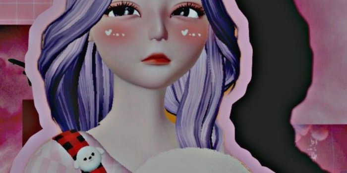 1080x1920 Zepeto Cute Purple Girl Wallpaper
