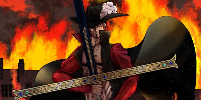 2891x2313 Download Dracule Mihawk Anime One Piece