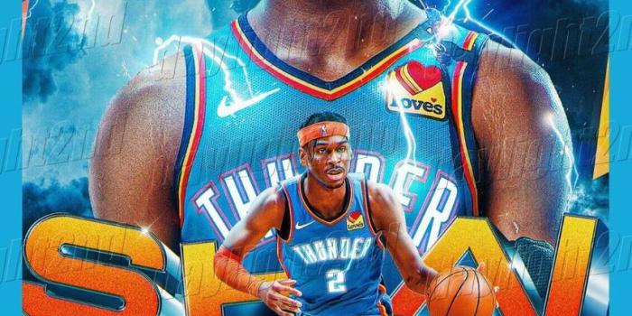 848x1200 OKC THUNDER NBA Basketball Poster SHAI