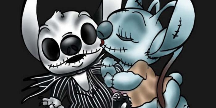 900x900 Stitch Halloween Sticker Wallpaper