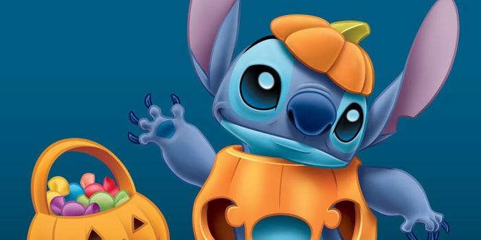 1080x1080 Stitchy Stitchie Next to a Jack-o'-lantern