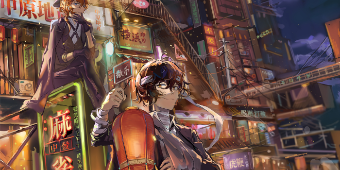 1920x1200 Chuuya Nakahara & Osamu Dazai - Bungou