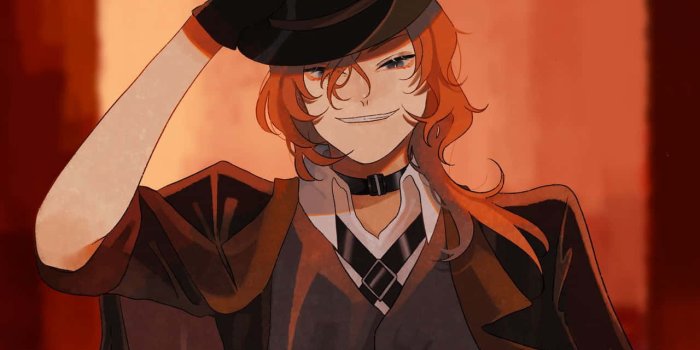 1280x1173 Dynamic Chuuya Nakahara Illustration