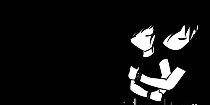 1324x846 Black Emo Aesthetic Couple Wallpaper