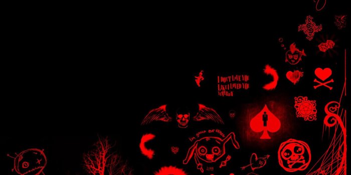 1600x1200 Red and Black EMO wallpaper | Emo