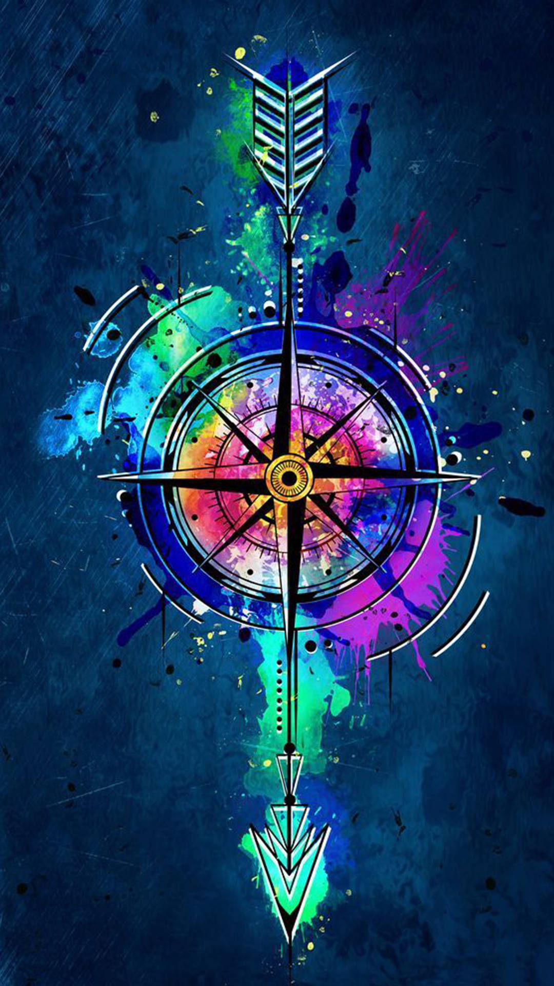 1080x1920 Download free Compass Arrow Bow Android