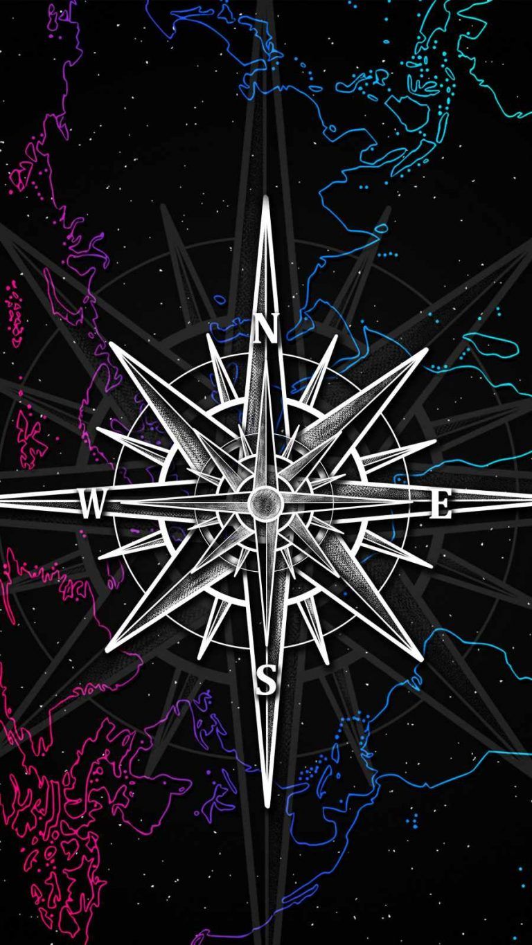 768x1365 Navigator Compass IPhone Wallpaper