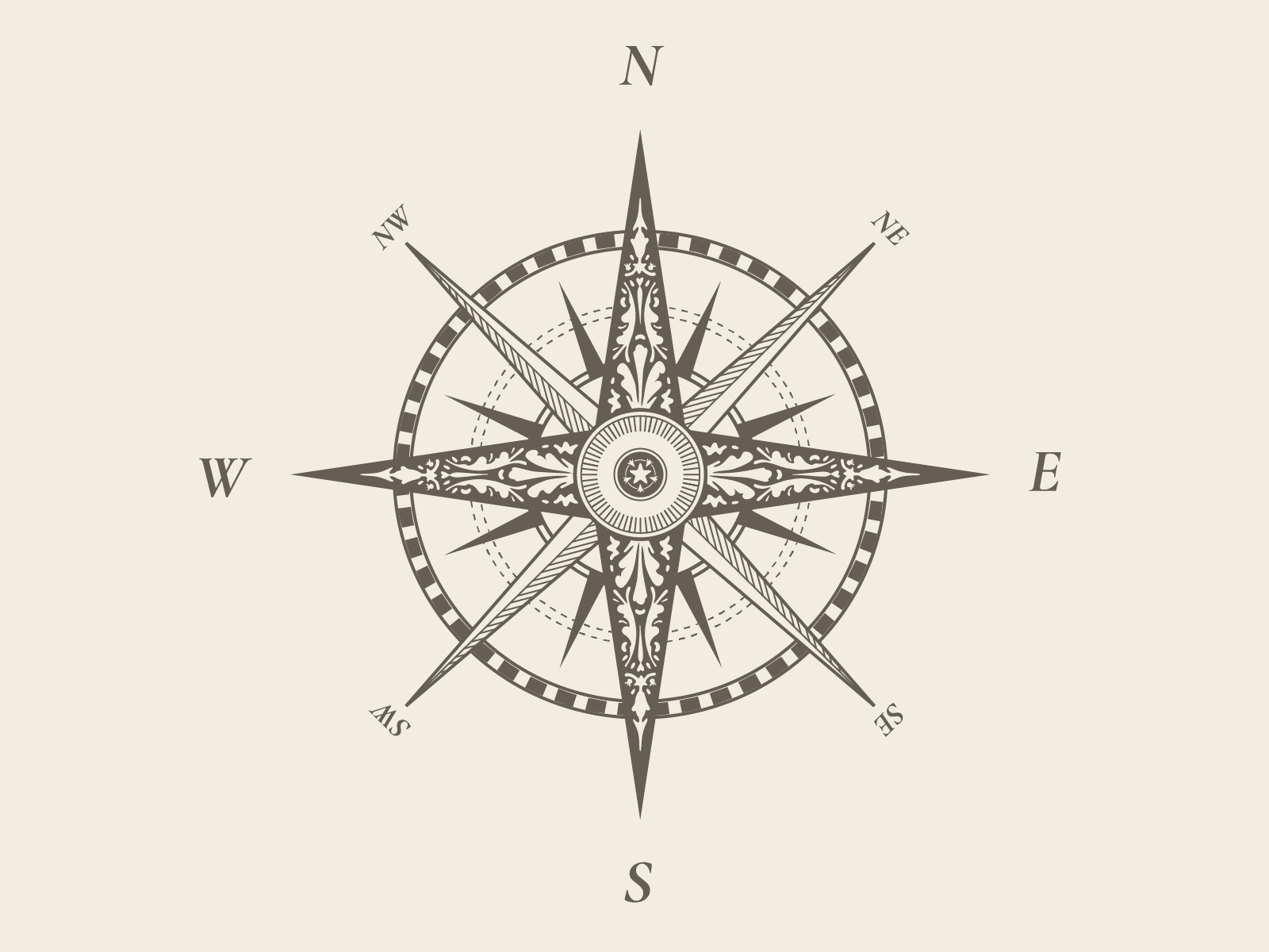 1600x1200 Compass Sketch Wallpapers