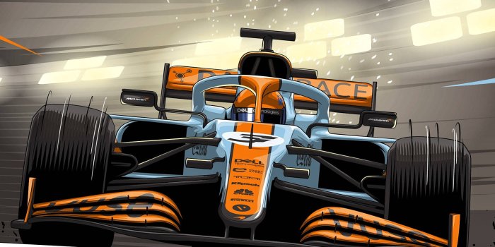 1876x3334 Download McLaren-Gulf F1 Car Wallpaper