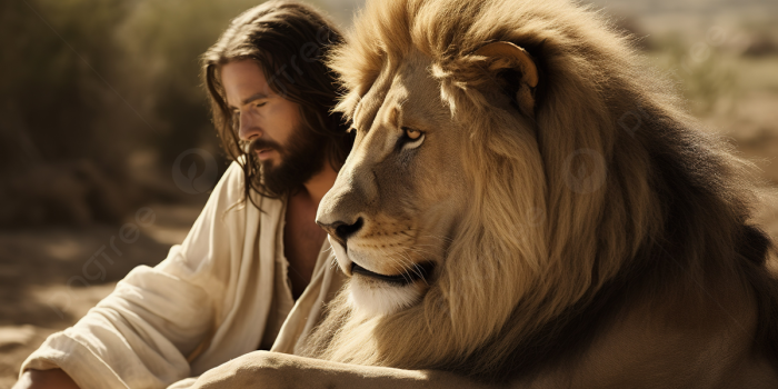 1200x673 Scene From Jesus With A Lion Background