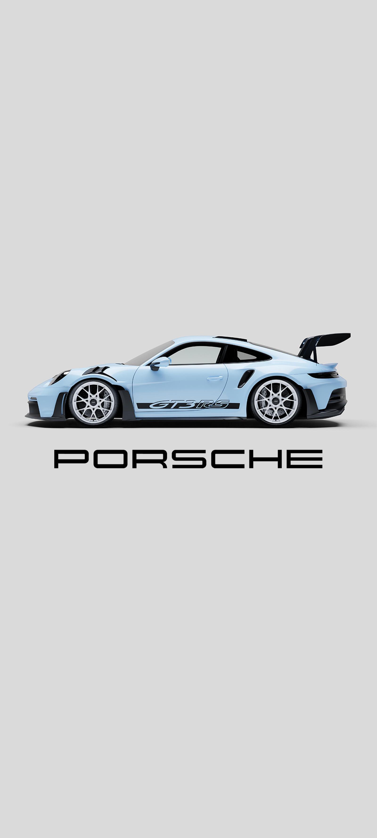 2160x4800 Meissen blue Porsche GT 3 RS IPhone