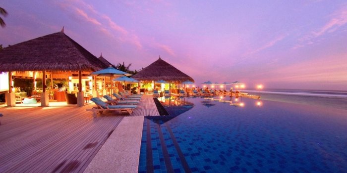 1280x720 tropical-evening-beach-resort-maldives
