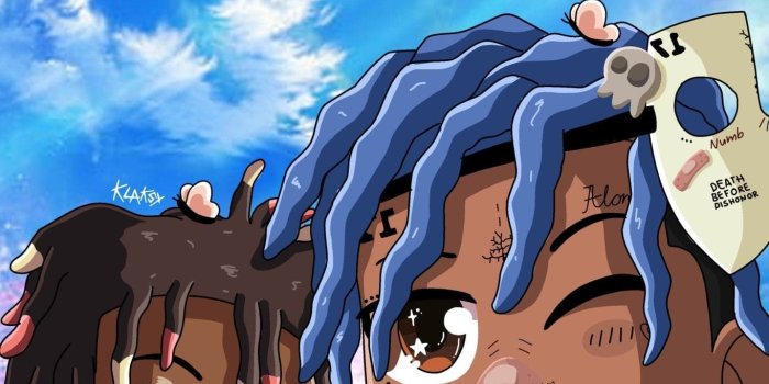 1365x2048 XXXTentacion Juice WRLD 'Sky Drawing