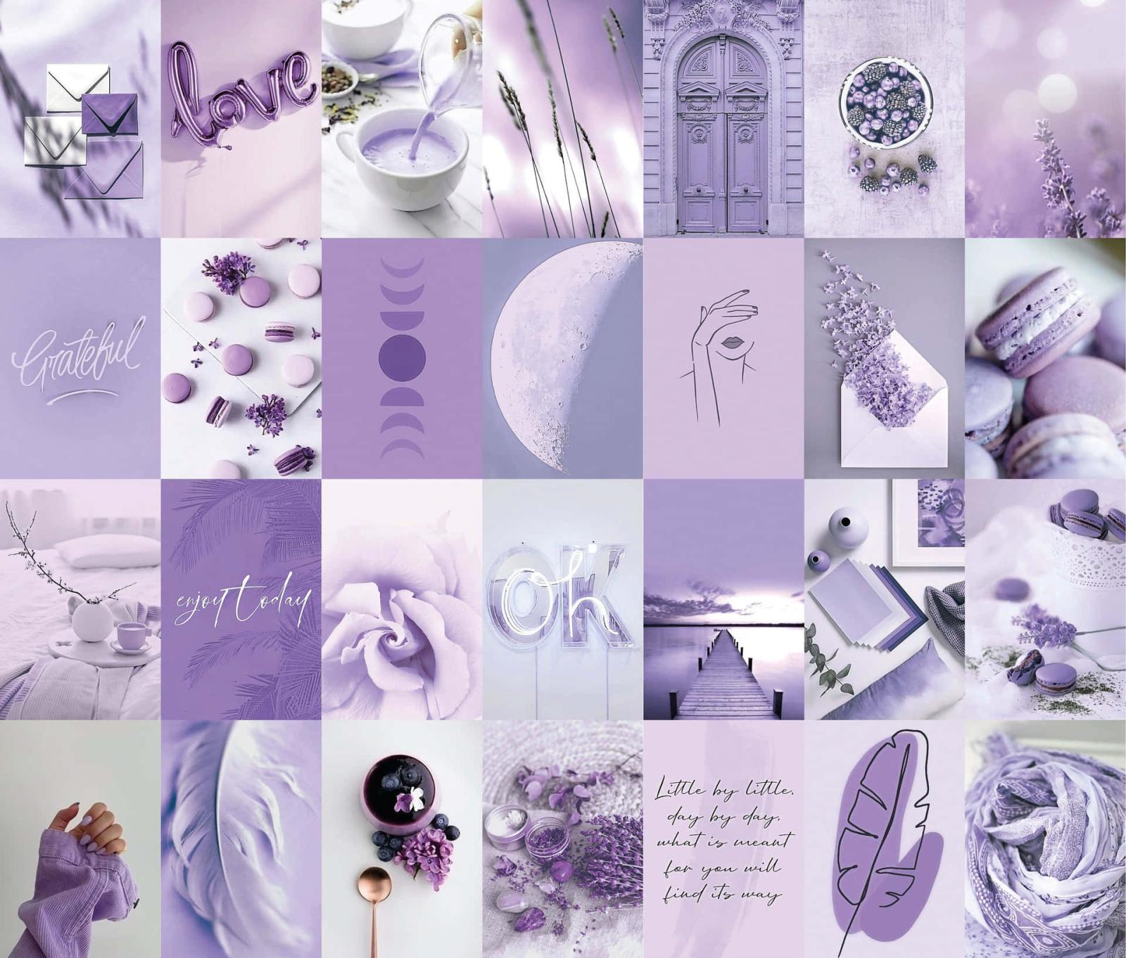 1920x1635 Purple Aesthetic Collage Wallpapers