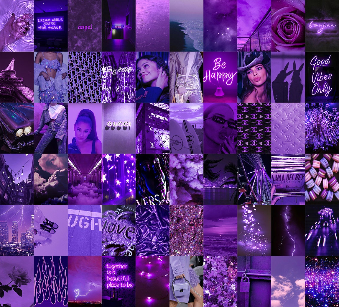 1150x1040 Neon Purple Wall Collage Kit