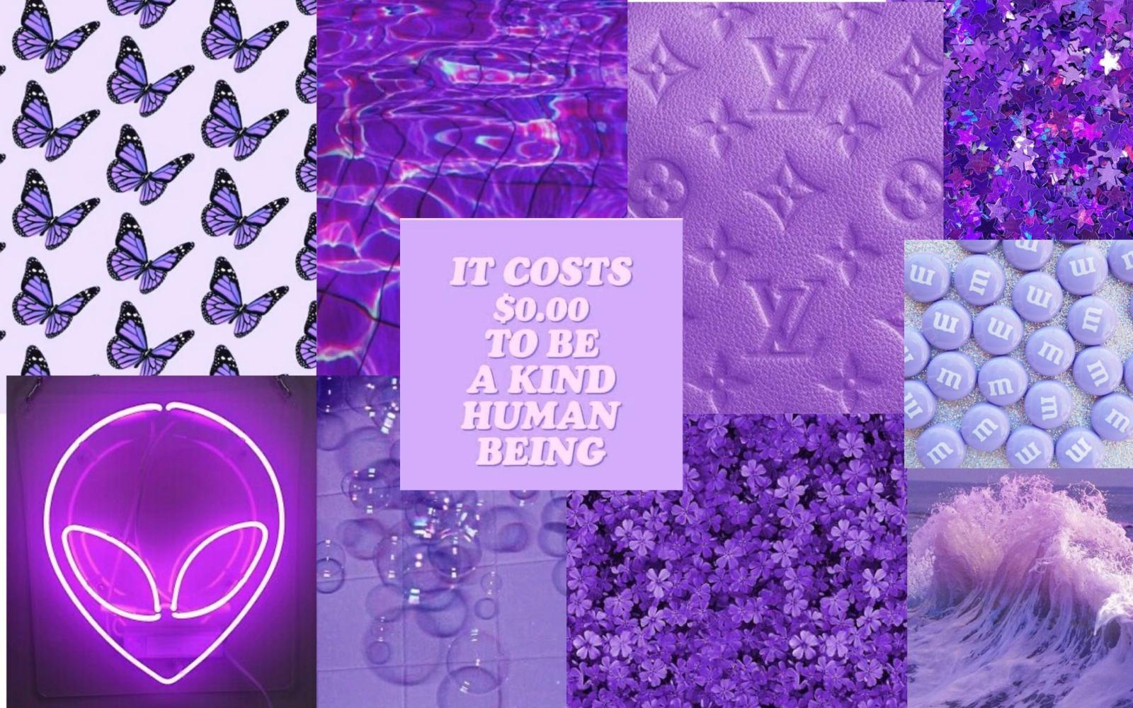 2560x1600 Purple Aesthetic Collage 4k Wallpapers