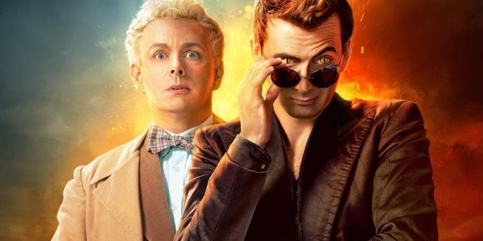 900x675 100+] Good Omens Wallpapers