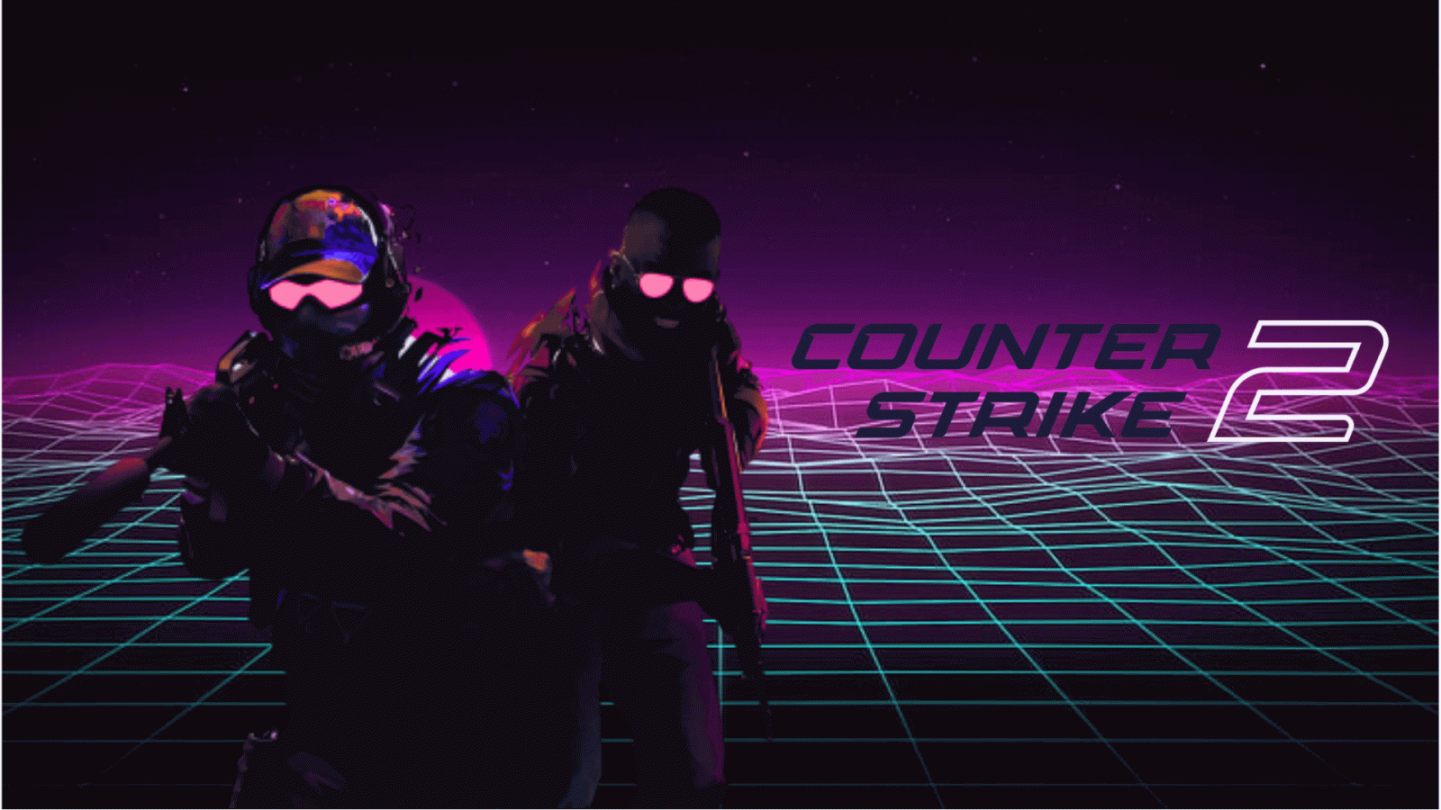 1920x1080 I made a retrowave version of cs2