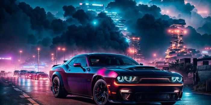 2048x1408 Wallpaper Dodge Challenger, Muscle car