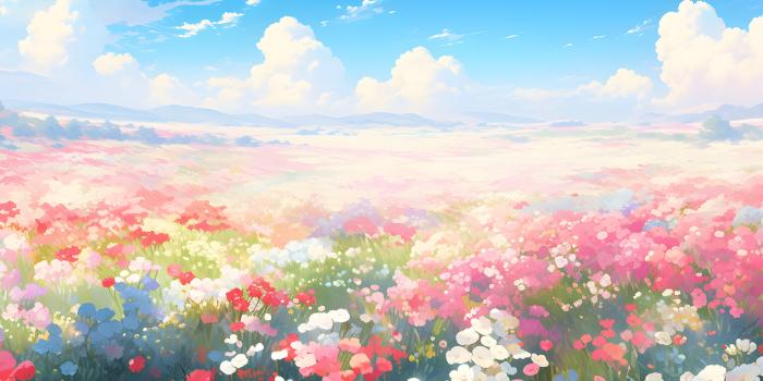 1536x864 Desktop Wallpaper - Flower Field Wallpapers