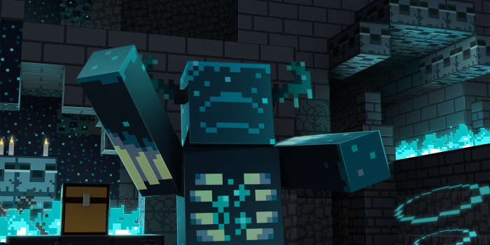 2560x1440 Minecraft Warden Wallpaper | Minecraft