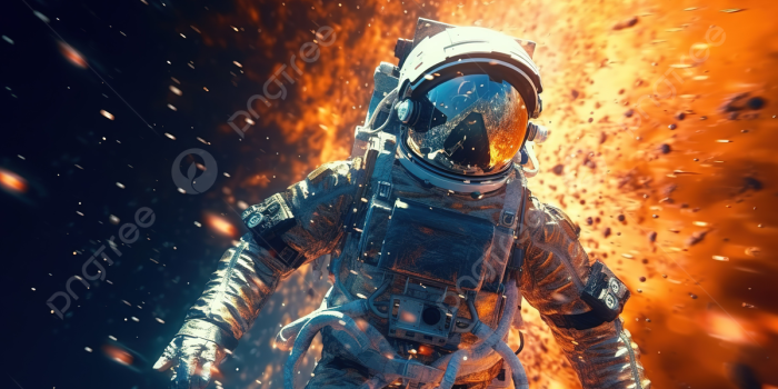 1200x673 Abstract 3d Render Of An Astronaut In