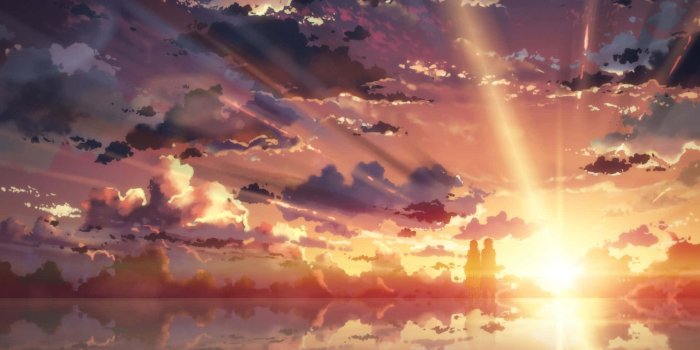 1920x1080 100+] Anime Sunset Backgrounds