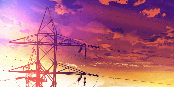 2920x1640 anime-style sunset wallpaper [2920x1640