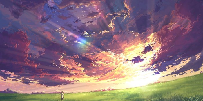 1920x1080 60+ Anime Sunset Wallpapers - Download