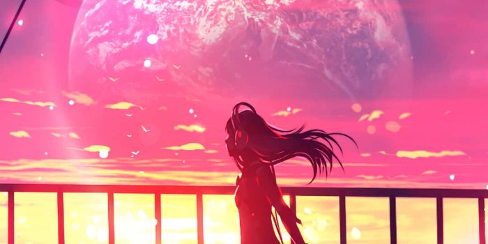 1080x1920 100+] Anime Sunset Iphone Wallpapers