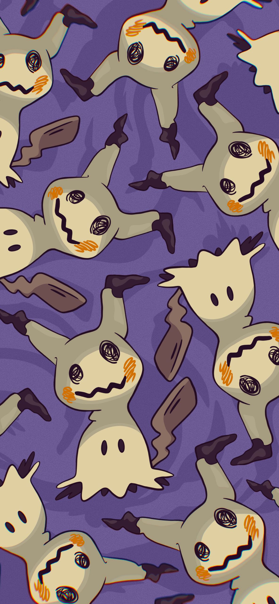 1183x2560 Pokémon Mimikyu Purple Wallpapers