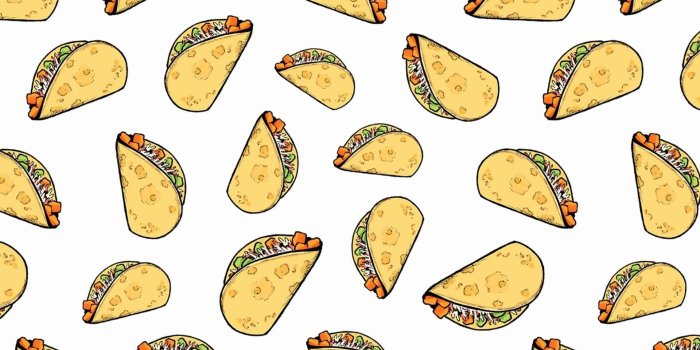 1920x1080 Taco Pattern Illustrations Wallpaper