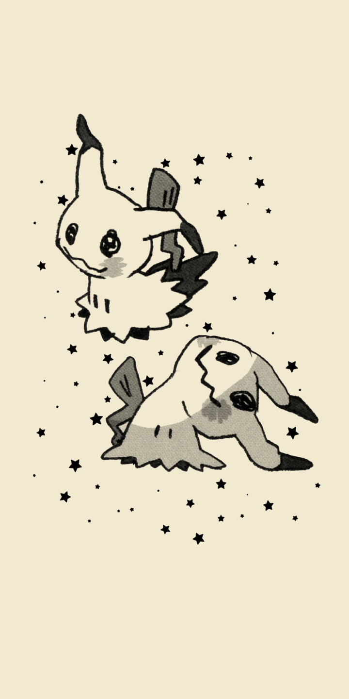 720x1440 WILD MIMIKYU APPEARED! wallpapers