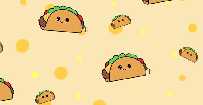 675x1200 Cute food wallpaper, Taco wallpaper