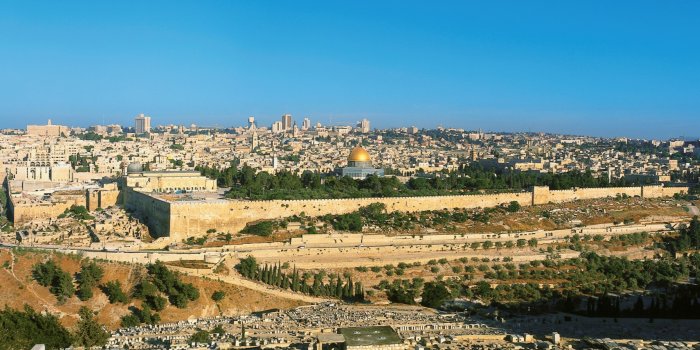 3200x855 Jerusalem, Israel Mural By James