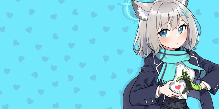 1920x1080 Shiroko Hearts Blue Archive Wallpaper