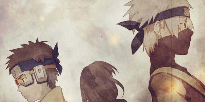 1079x1611 Kakashi And Obito With Rin Wallpaper