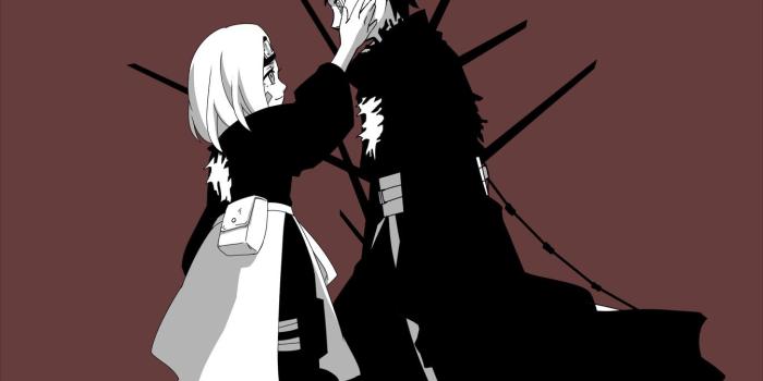 1345x1200 Naruto Wallpaper - Obito and Rin