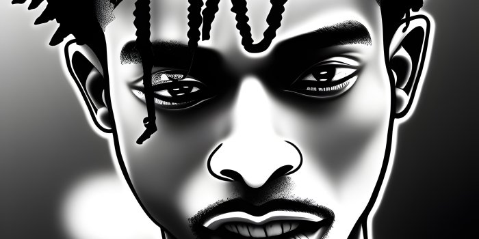 3072x2048 black white , demonic, playboi carti