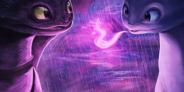 1080x2160 Night Fury Wallpaper 4K, Light Fury