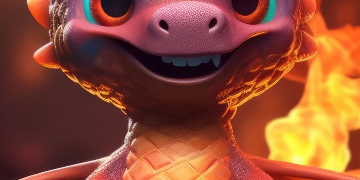 1215x2160 Adorable Fire-Breathing Dragon